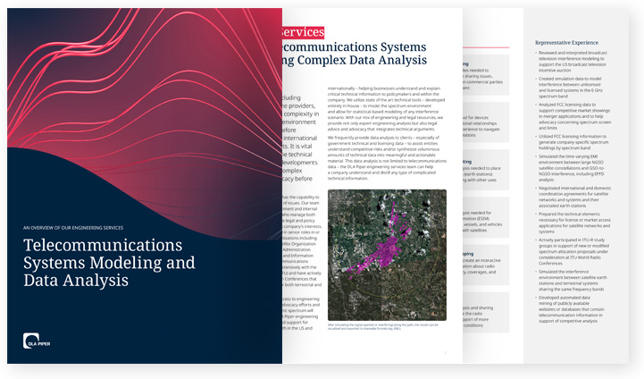 Telecommunications Systems Modeling and Data Analysis Brochure